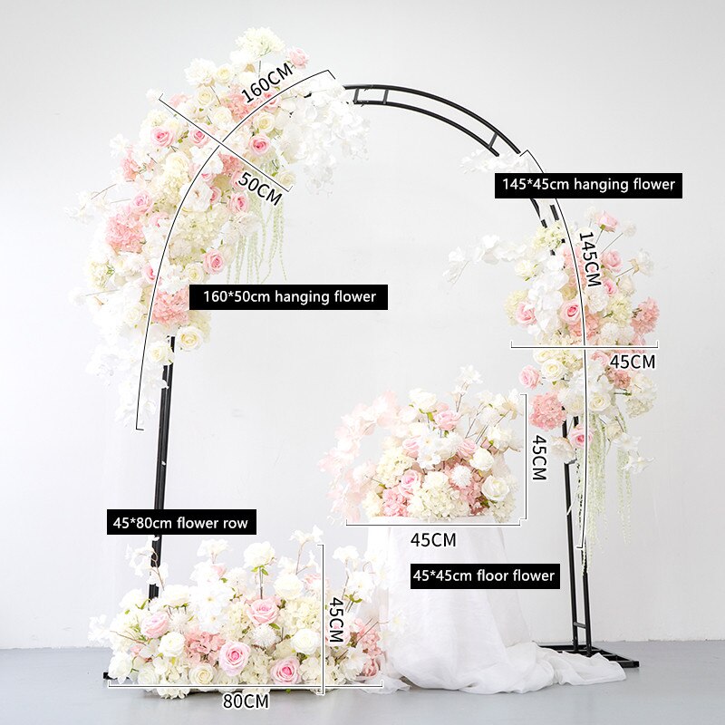 Assembling the wooden arch frame