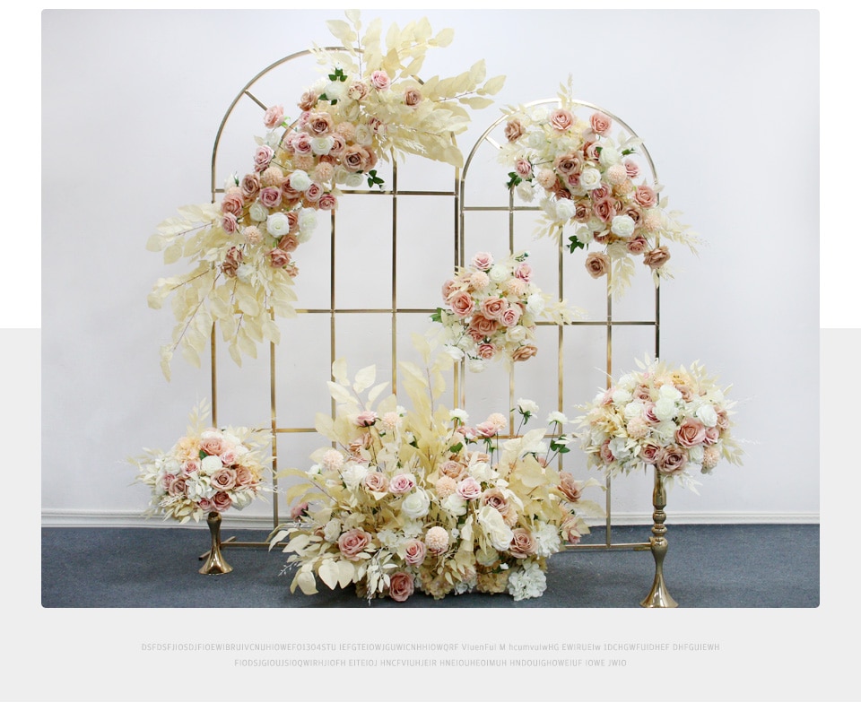 rose and gold wedding decor2