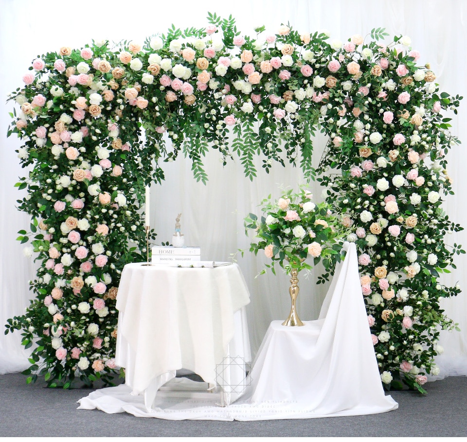 crescent wedding arch